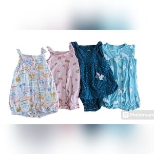 Snap Button Romper 4-Pack